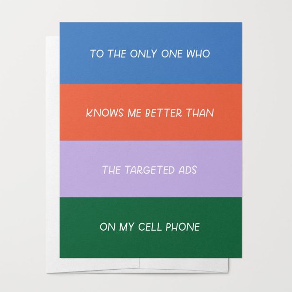 Targeted Ads Greeting Card on Sale