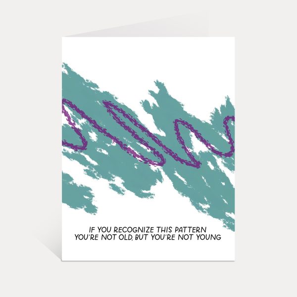 Nineties Pattern Birthday Card | If You Recognize This Pattern You re Not Old Card Online