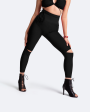 High-Rise Knee-Slit Leggings Cheap