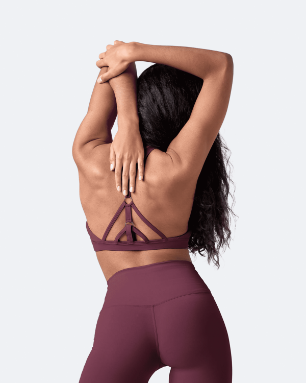 Burgundy Criss Cross Front Top For Discount