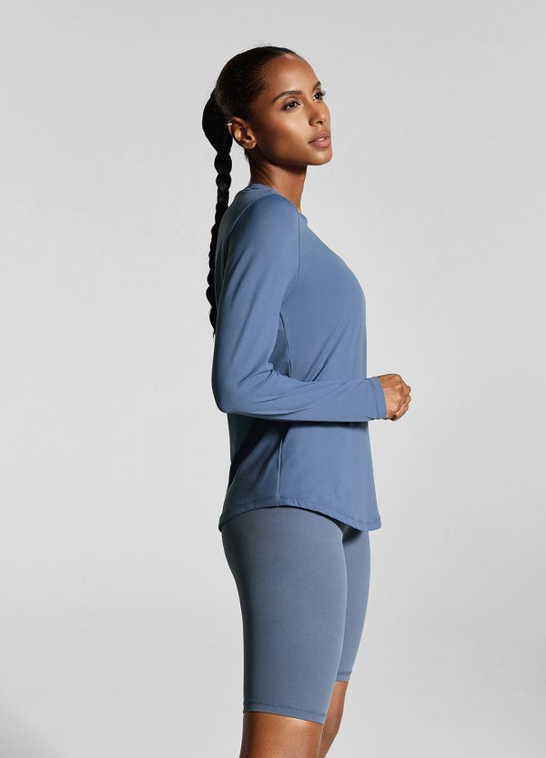 Iris Blue Long Sleeve Fashion