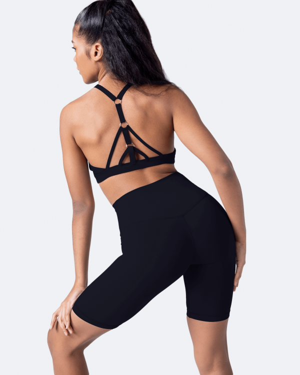 Jet Black Criss Cross Front Top Online