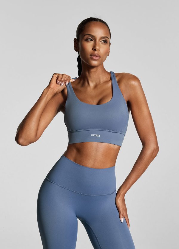 Iris Blue Strappy Back Top Online Sale