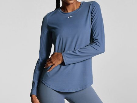 Iris Blue Long Sleeve Fashion