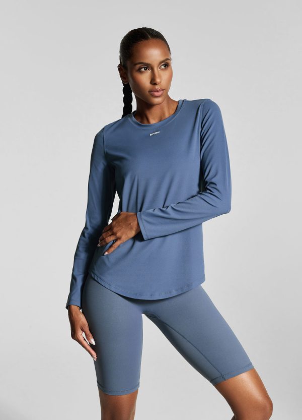 Iris Blue Long Sleeve Fashion